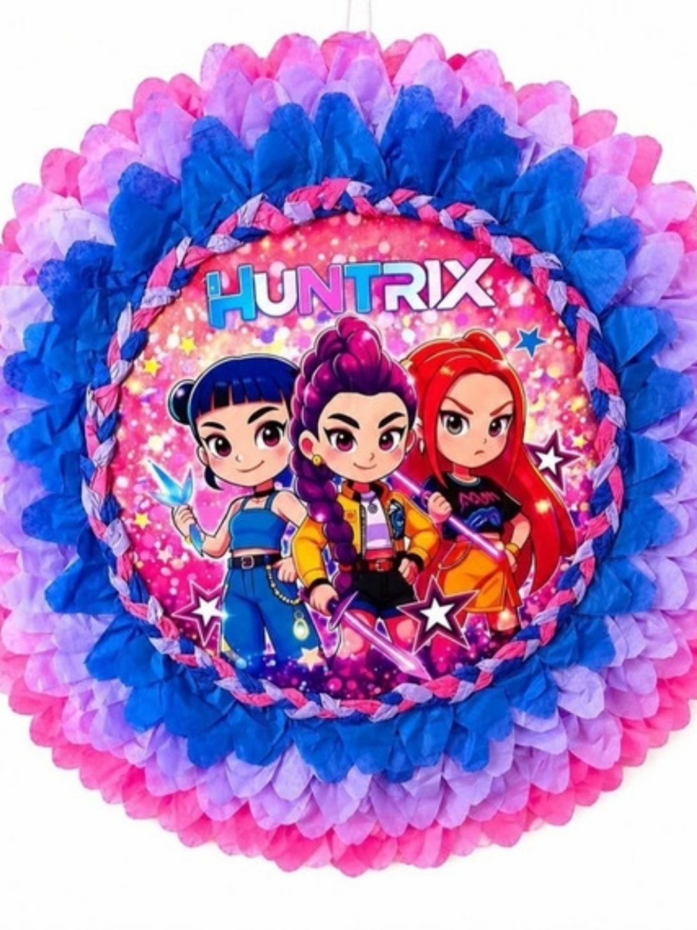 KPop Demon Hunters Huntrix Pinata Pink & Blue